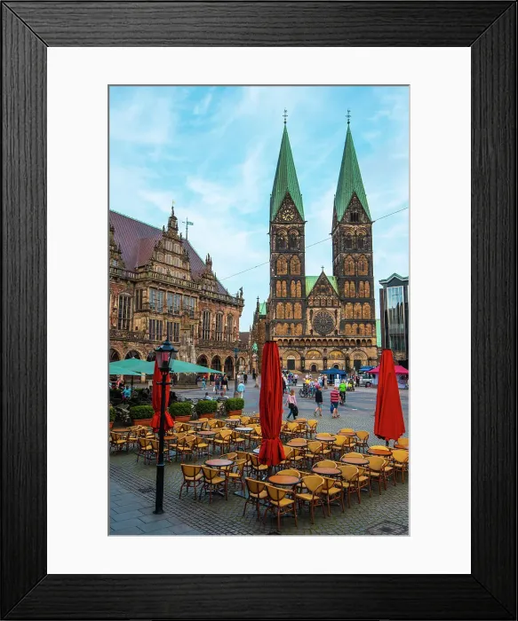 Framed Print : St. Peter's cathedral (Bremen Dom), Marktplatz, Bremen City, Bremen, Germany Framed Print : St. Peter's cathedral (Bremen Dom), Marktplatz, Bremen City, Bremen, Germany