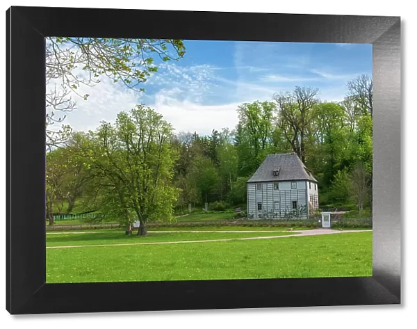 Goethe's garden house park river ilm - Ilmpark, Weimar, Unesco wold heritage Site, Thuringia, Germany