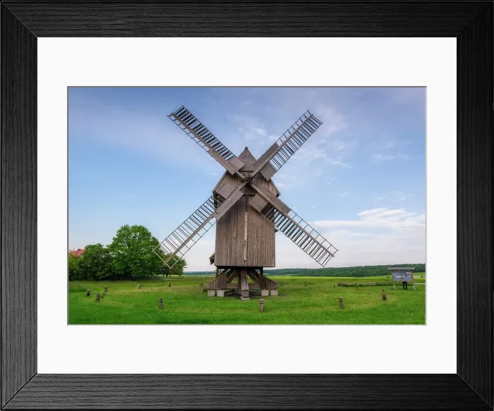 Framed Print : Krippendorf old windmill, near Jena, Thuringia, Germany Framed Print : Krippendorf old windmill, near Jena, Thuringia, Germany