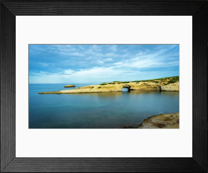 Framed Print : Europe, Italy, Sardinia. the rock archs Archittu