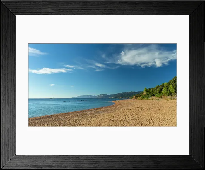 Framed Print : Europe, Italy, Sardinia. The beach of Cala Gonone in the morning light Framed Print : Europe, Italy, Sardinia. The beach of Cala Gonone in the morning light