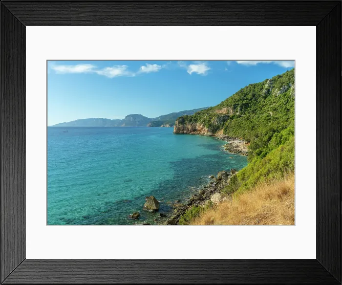 Framed Print : Europe, Italy, Sardinia. The coast near Cala Gonone in the morning light Framed Print : Europe, Italy, Sardinia. The coast near Cala Gonone in the morning light