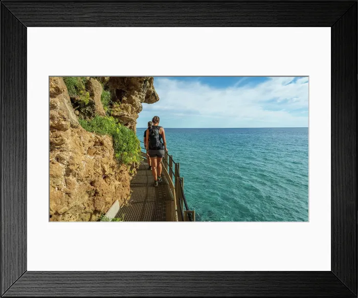 Framed Print : Europe, Italy, Sardinia. People hiking on the path to the Grotta del Bue Marino near to Cala Luna Framed Print : Europe, Italy, Sardinia. People hiking on the path to the Grotta del Bue Marino near to Cala Luna