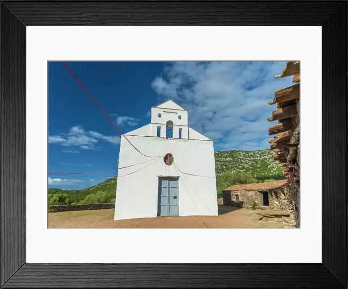 Framed Print : Europe, Italy, Sardinia. The Church of San Pietro, Golgo. Near to Baunei Framed Print : Europe, Italy, Sardinia. The Church of San Pietro, Golgo. Near to Baunei