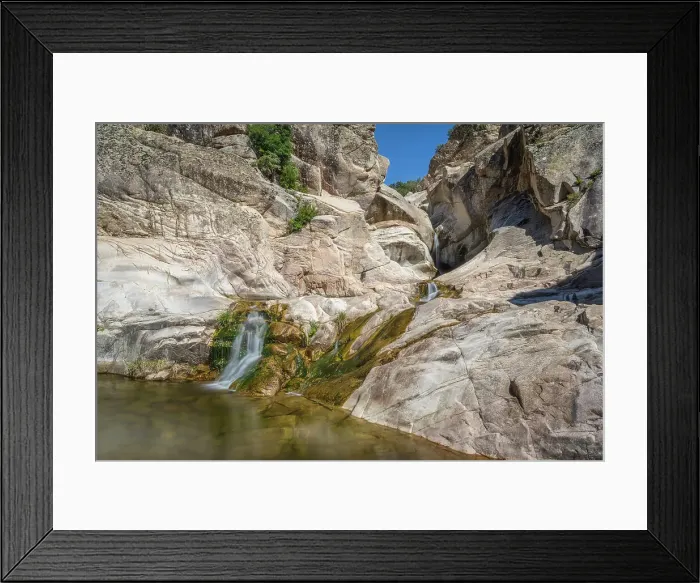 Framed Print : Europe, Italy, Sardinia. The waterfalls of Bau Mela near to Villanova Strisaili Framed Print : Europe, Italy, Sardinia. The waterfalls of Bau Mela near to Villanova Strisaili
