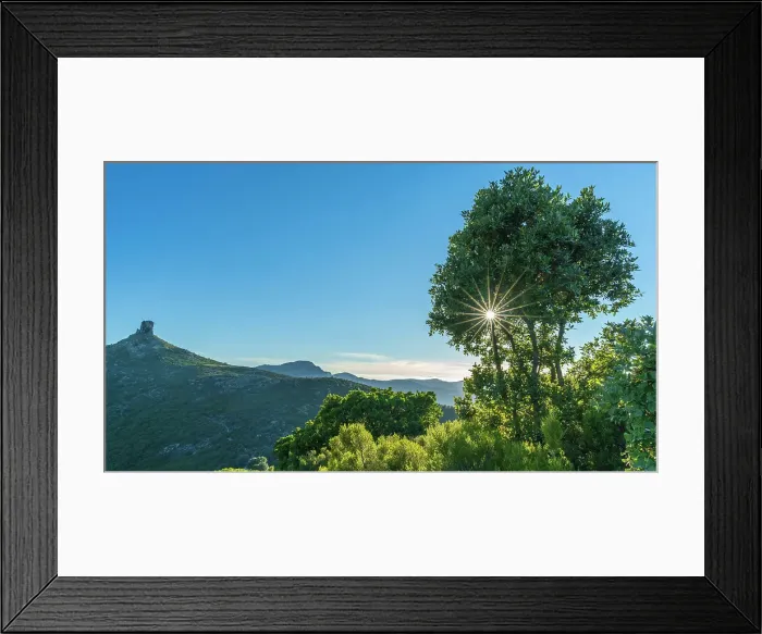 Framed Print : Europe, Italy, Sardinia. Sunset near to the rock formation of Perda e Liana
