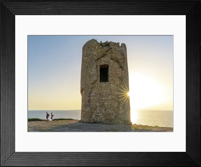 Framed Print : Europe, Italy, Sardinia. One of the Spanish Watch towers, Turre sa Mora at Punta Mannu Cape near to Mandriola Framed Print : Europe, Italy, Sardinia. One of the Spanish Watch towers, Turre sa Mora at Punta Mannu Cape near to Mandriola