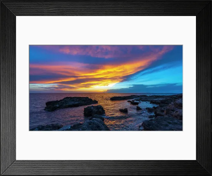 Framed Print : Europe, Italy, Sardinia. Sunset with sea and rocks near to the beach Is Arutas Framed Print : Europe, Italy, Sardinia. Sunset with sea and rocks near to the beach Is Arutas