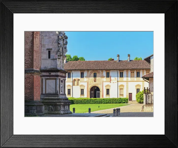 Framed Print : Certosa di Pavia monastery, Certosa di Pavia, Lombardy, Italy Framed Print : Certosa di Pavia monastery, Certosa di Pavia, Lombardy, Italy