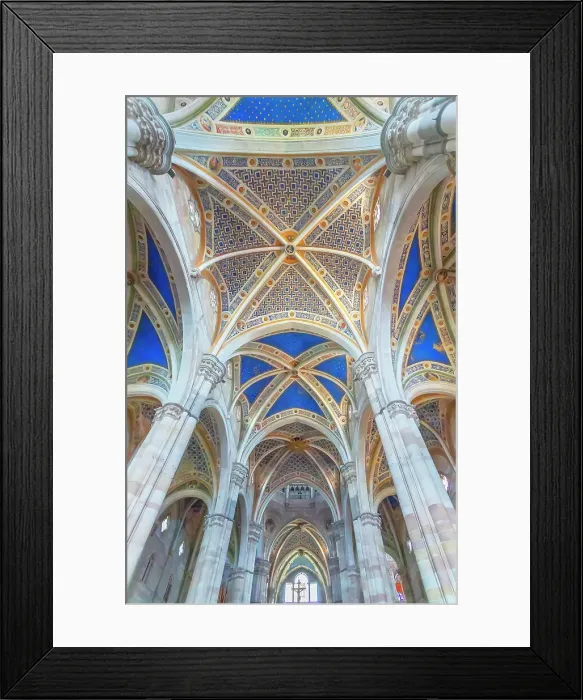 Framed Print : Abbey church interior, Certosa di Pavia monastery, Certosa di Pavia, Lombardy, Italy Framed Print : Abbey church interior, Certosa di Pavia monastery, Certosa di Pavia, Lombardy, Italy