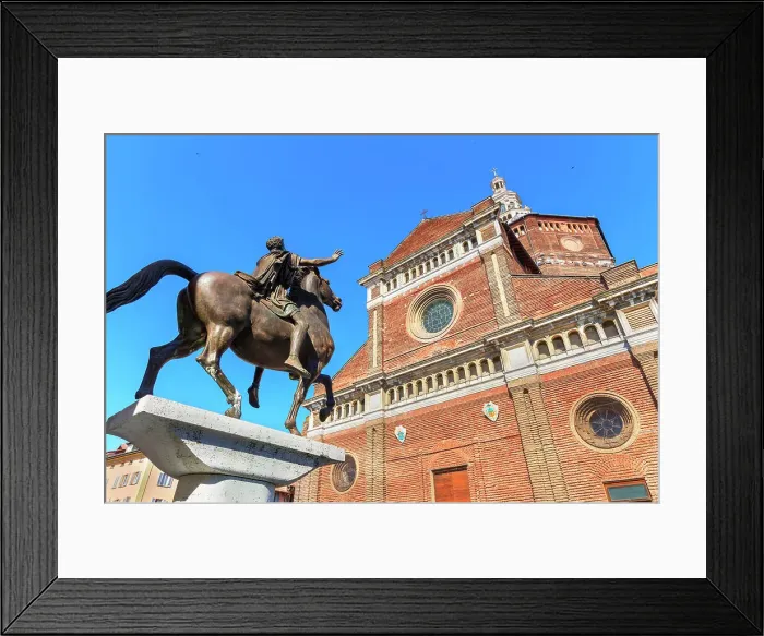 Framed Print : The Cathedral of Pavia with equestrian statue Regisole, Pavia, Lombardy, Italy Framed Print : The Cathedral of Pavia with equestrian statue Regisole, Pavia, Lombardy, Italy