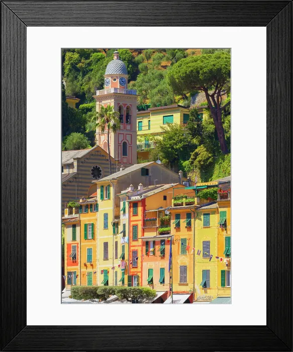 Framed Print : Historic district, Portofino, Liguria, Italy Framed Print : Historic district, Portofino, Liguria, Italy