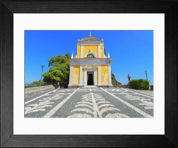 Framed Print : Chiesa di San Giorgio, Portofino, Liguria, Italy