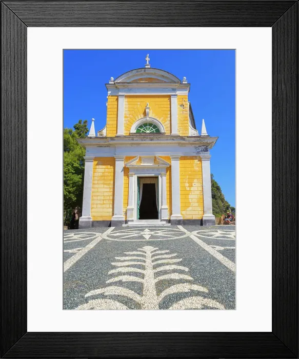 Framed Print : Chiesa di San Giorgio, Portofino, Liguria, Italy Framed Print : Chiesa di San Giorgio, Portofino, Liguria, Italy