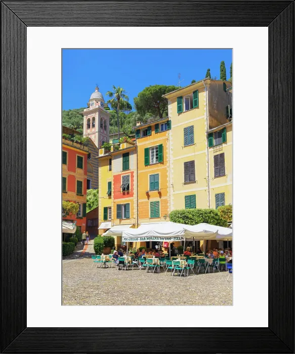 Framed Print : Piazza Martiri dell'Olivetta, Portofino, Liguria, Italy