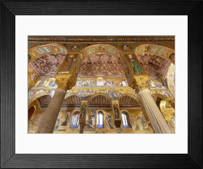 Framed Print : Italy, Sicily, Palermo, Palazzo dei normanni (Palace of the normans), Capella Palatina (Palatine chapel) Framed Print : Italy, Sicily, Palermo, Palazzo dei normanni (Palace of the normans), Capella Palatina (Palatine chapel)