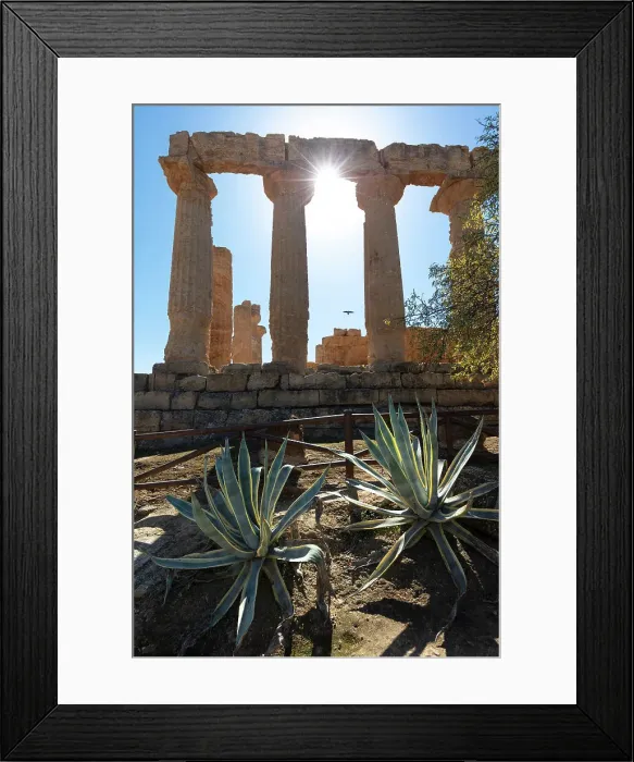 Framed Print : Italy, Sicily, Agrigento, Valle dei Templi (Valley of the Temples) Archeological Park, Temple of Hera Framed Print : Italy, Sicily, Agrigento, Valle dei Templi (Valley of the Temples) Archeological Park, Temple of Hera