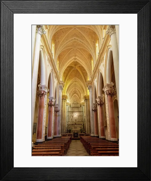 Framed Print : Italy, Sicily, Erice, interior of the Mother church, Clocher du Dome d'Erice Framed Print : Italy, Sicily, Erice, interior of the Mother church, Clocher du Dome d'Erice