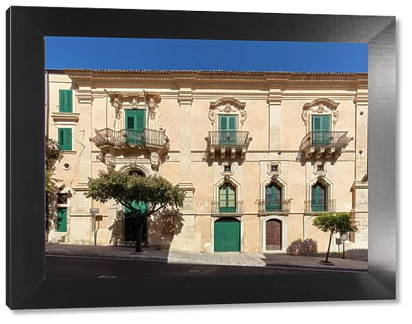 Italy, Sicily, Ragusa, Palazzo Bertini, Bertini palace