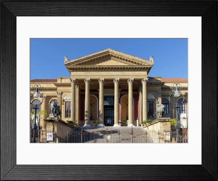 Framed Print : Italy, Sicily, Palermo, Teatro Massimo, the ancient facade of the opera house Framed Print : Italy, Sicily, Palermo, Teatro Massimo, the ancient facade of the opera house