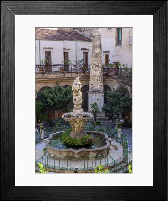 Framed Print : Italy, Sicily, Palermo, Chiesa di Santa Caterina d'Alessandria, the courtyard Framed Print : Italy, Sicily, Palermo, Chiesa di Santa Caterina d'Alessandria, the courtyard
