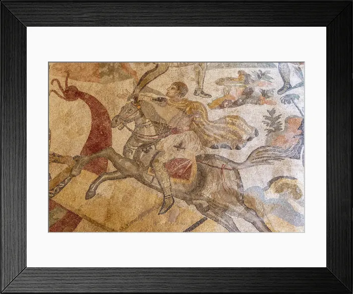 Framed Print : Italy, Sicily, Piazza Armerina, Villa Romana del Casale, Roman mosaics Framed Print : Italy, Sicily, Piazza Armerina, Villa Romana del Casale, Roman mosaics