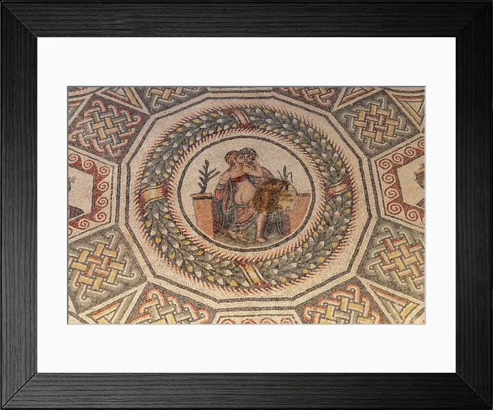 Framed Print : Italy, Sicily, Piazza Armerina, Villa Romana del Casale, Roman mosaics Framed Print : Italy, Sicily, Piazza Armerina, Villa Romana del Casale, Roman mosaics