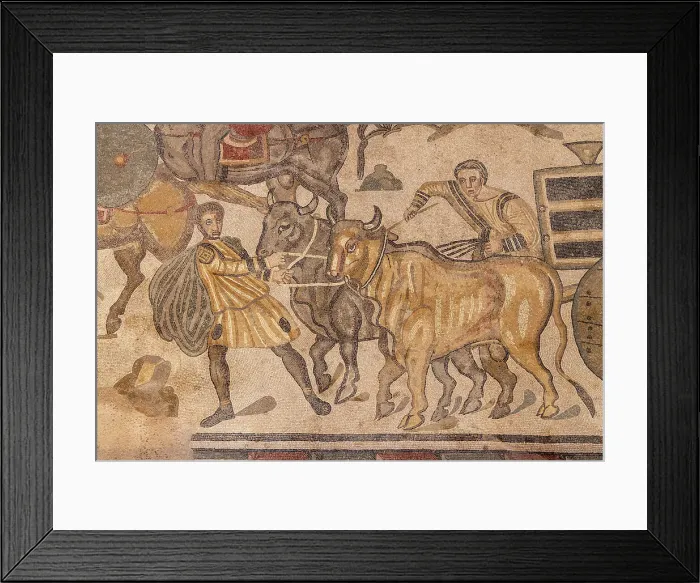 Framed Print : Italy, Sicily, Piazza Armerina, Villa Romana del Casale, Roman mosaics Framed Print : Italy, Sicily, Piazza Armerina, Villa Romana del Casale, Roman mosaics