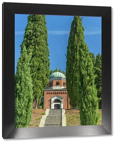 Italy, Friuli Venezia Giulia. The mausoleum of Teodore de la tour near in the Collio area