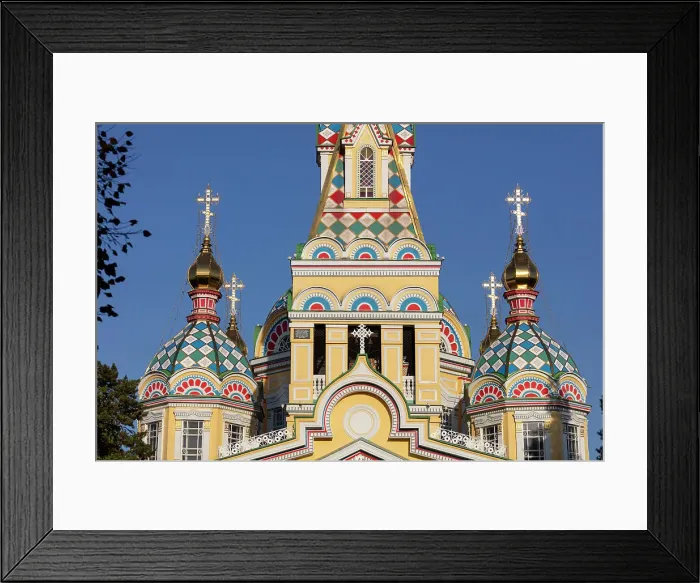 Framed Print : Kazakhstan, Almaty, Zenkov Russian orthodox cathedral Framed Print : Kazakhstan, Almaty, Zenkov Russian orthodox cathedral