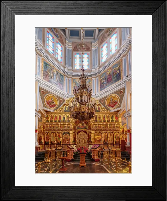 Framed Print : Kazakhstan, Almaty, Zenkov Russian orthodox cathedral interior Framed Print : Kazakhstan, Almaty, Zenkov Russian orthodox cathedral interior