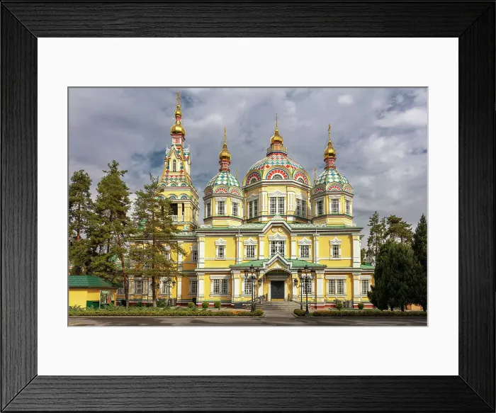 Framed Print : Kazakhstan, Almaty, Zenkov Russian orthodox cathedral Framed Print : Kazakhstan, Almaty, Zenkov Russian orthodox cathedral