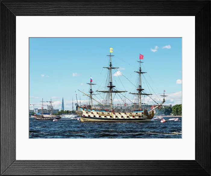 Framed Print : Navy Day celebrations on Neva River, Saint Petersburg, Russia Framed Print : Navy Day celebrations on Neva River, Saint Petersburg, Russia