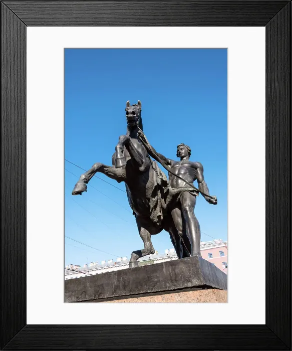 Framed Print : One of four Horse Tamers on the Anichkov most (Anichkov Bridge), Saint Petersburg, Russia Framed Print : One of four Horse Tamers on the Anichkov most (Anichkov Bridge), Saint Petersburg, Russia