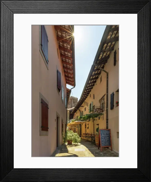 Framed Print : Slovenia, Brda. A street in the historic village of Smartno Framed Print : Slovenia, Brda. A street in the historic village of Smartno