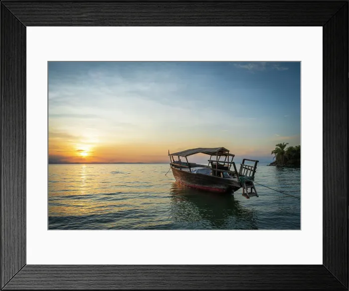 Framed Print : Africa, Tanzania, Mahale Mountains National Park. Sunset on Lake Tanganyika Framed Print : Africa, Tanzania, Mahale Mountains National Park. Sunset on Lake Tanganyika