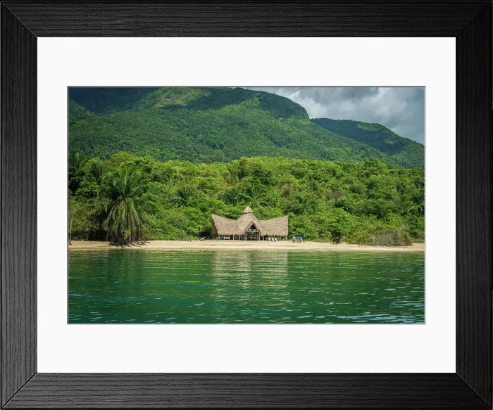 Framed Print : Africa, Tanzania, Mahale Mountains National Park. arriving at Greystoke Nomad camp Framed Print : Africa, Tanzania, Mahale Mountains National Park. arriving at Greystoke Nomad camp