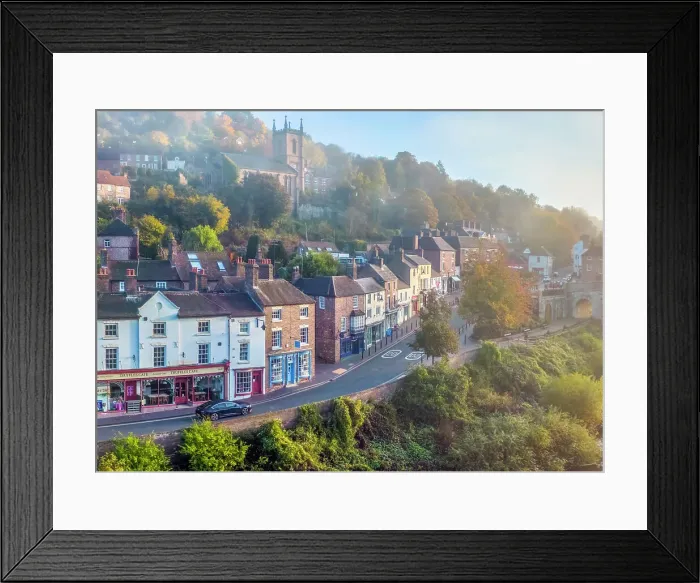 Framed Print : UK, England, Shropshire, Telford, Ironbridge Gorge, UNESCO World Heritage Site, Ironbridge