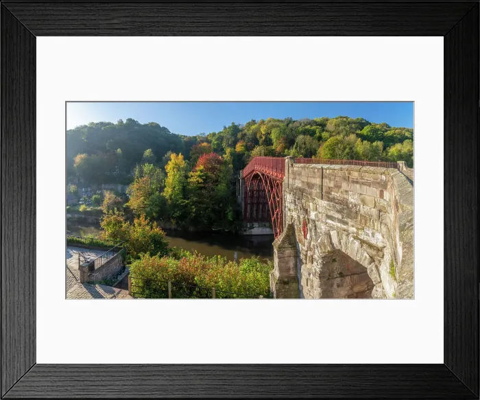 Framed Print : UK, England, Shropshire, Telford, Ironbridge Gorge, UNESCO World Heritage Site, Ironbridge, The Iron Bridge over River Severn Framed Print : UK, England, Shropshire, Telford, Ironbridge Gorge, UNESCO World Heritage Site, Ironbridge, The Iron Bridge over River Severn