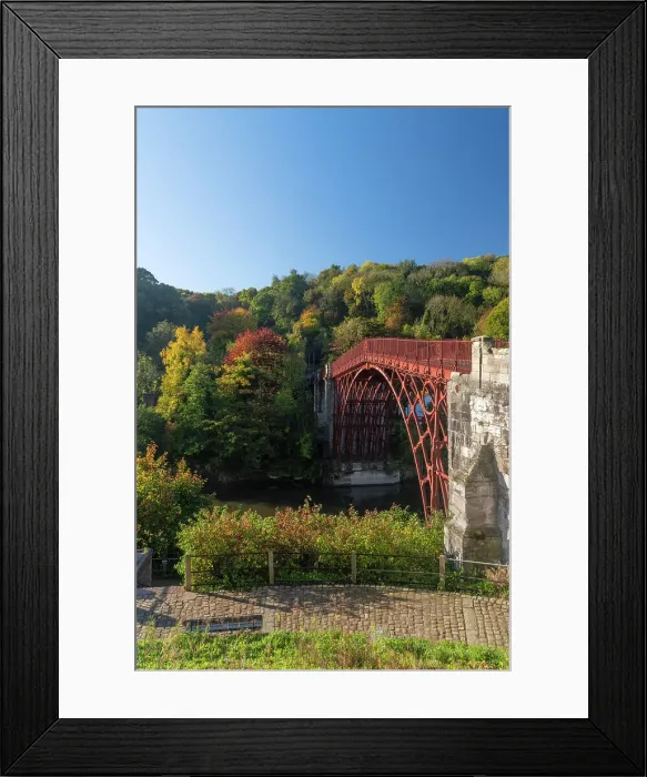 Framed Print : UK, England, Shropshire, Telford, Ironbridge Gorge, UNESCO World Heritage Site, Ironbridge, The Iron Bridge over River Severn Framed Print : UK, England, Shropshire, Telford, Ironbridge Gorge, UNESCO World Heritage Site, Ironbridge, The Iron Bridge over River Severn