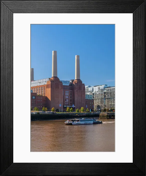 Framed Print : UK, England, London, Battersea, Battersea Power Station beside River Thames Framed Print : UK, England, London, Battersea, Battersea Power Station beside River Thames