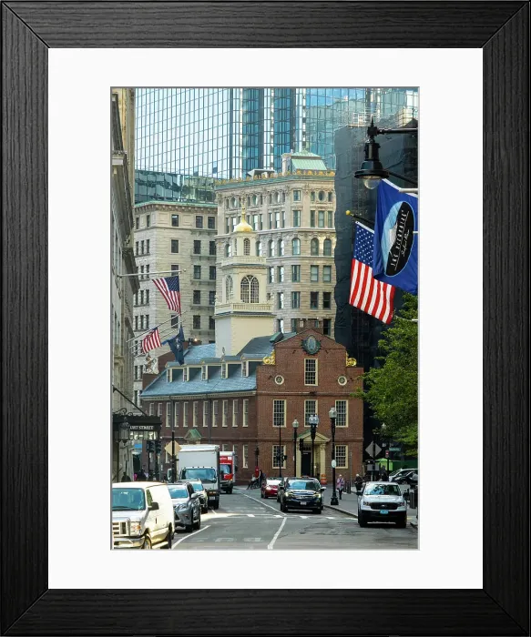 Framed Print : Old State House, Boston, Massachusetts, USA