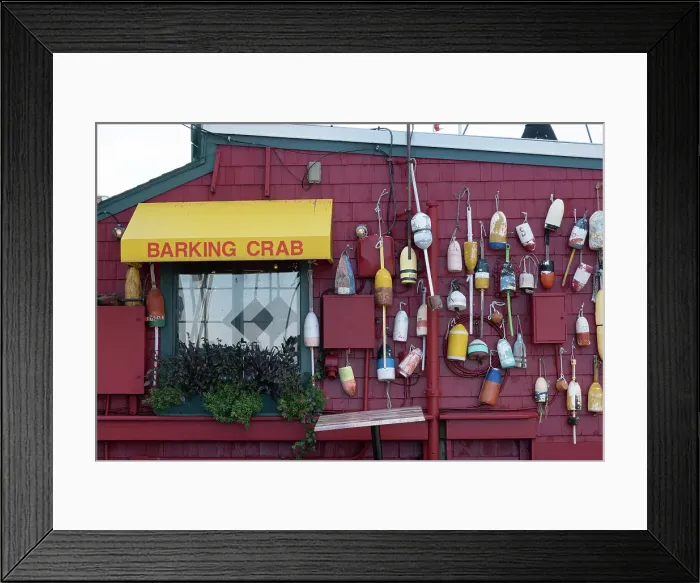 Framed Print : Barking Crab restaurant, Boston, Massachusetts, USA Framed Print : Barking Crab restaurant, Boston, Massachusetts, USA