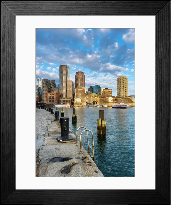 Framed Print : Boston Harbor, Boston, Massachusetts, USA