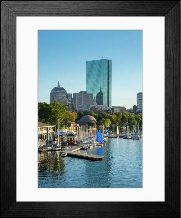 Framed Print : Back Bay from across the Charles River, Boston, Massachusetts, USA Framed Print : Back Bay from across the Charles River, Boston, Massachusetts, USA
