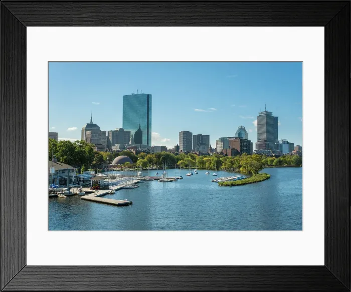 Framed Print : Back Bay from across the Charles River, Boston, Massachusetts, USA Framed Print : Back Bay from across the Charles River, Boston, Massachusetts, USA
