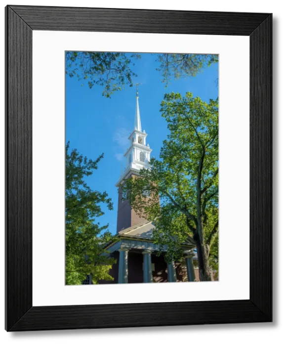 Framed Print : Memorial Church, Harvard, Cambridge, Boston, Massachusetts, USA Framed Print : Memorial Church, Harvard, Cambridge, Boston, Massachusetts, USA