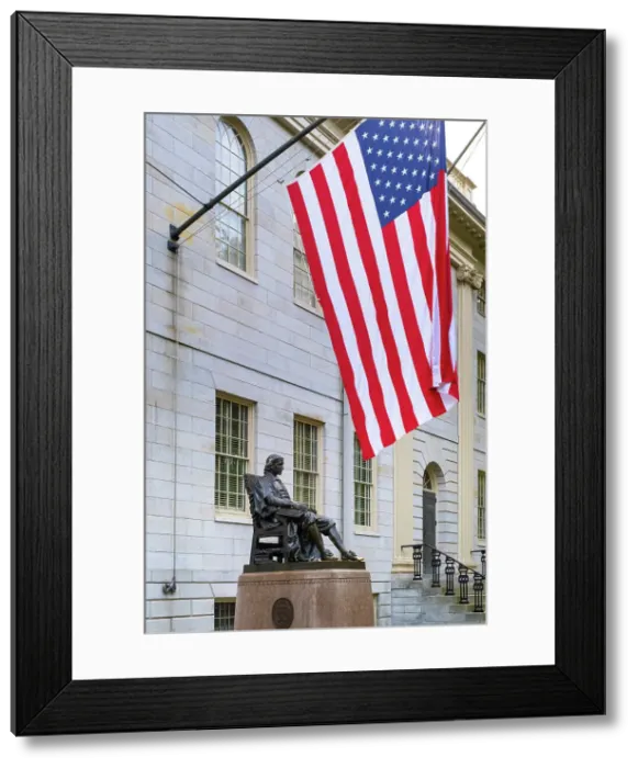 Framed Print : John Harvard Statue, Harvard, Cambridge, Boston, Massachusetts, USA Framed Print : John Harvard Statue, Harvard, Cambridge, Boston, Massachusetts, USA