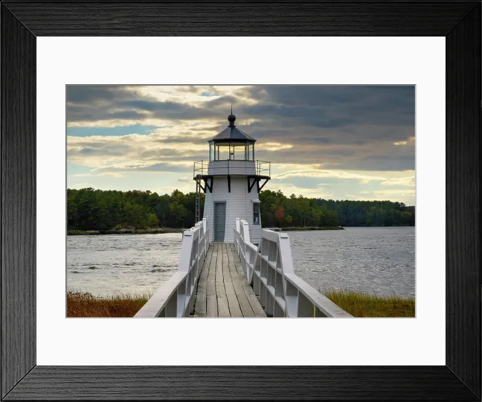 Framed Print : Doubling Point Lighthouse, Maine, USA