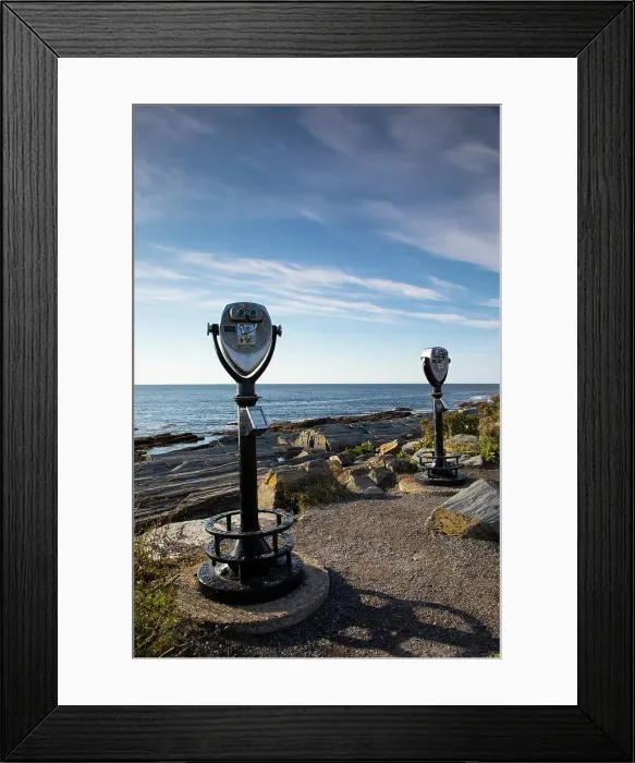 Framed Print : Telescopes, Cape Elizabeth, Maine, USA Framed Print : Telescopes, Cape Elizabeth, Maine, USA